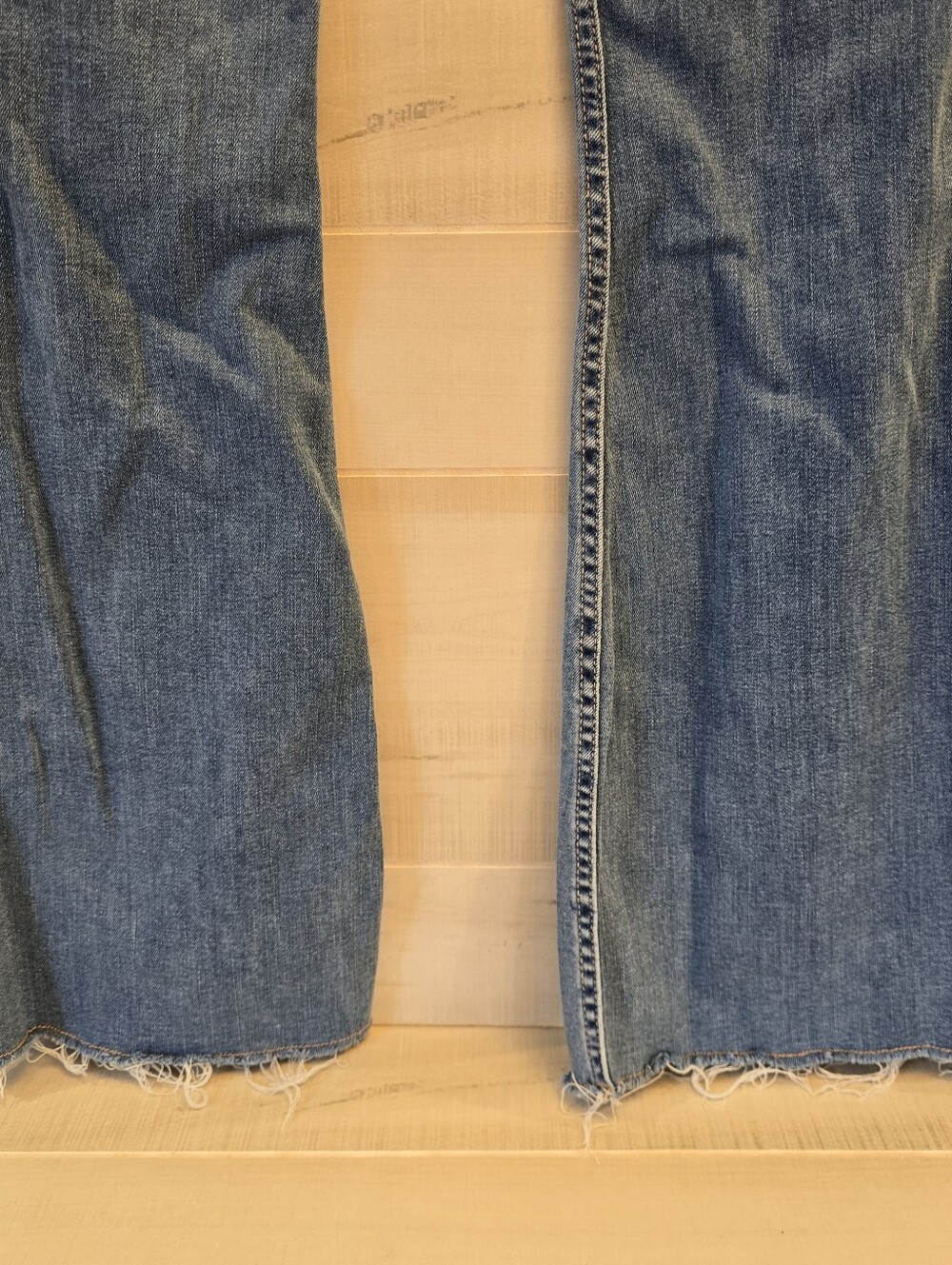 {3R/ 26W 31L} Hollister High Rise Flare Y2K Patchwork Stretchy Jeans - Picture 7 of 16